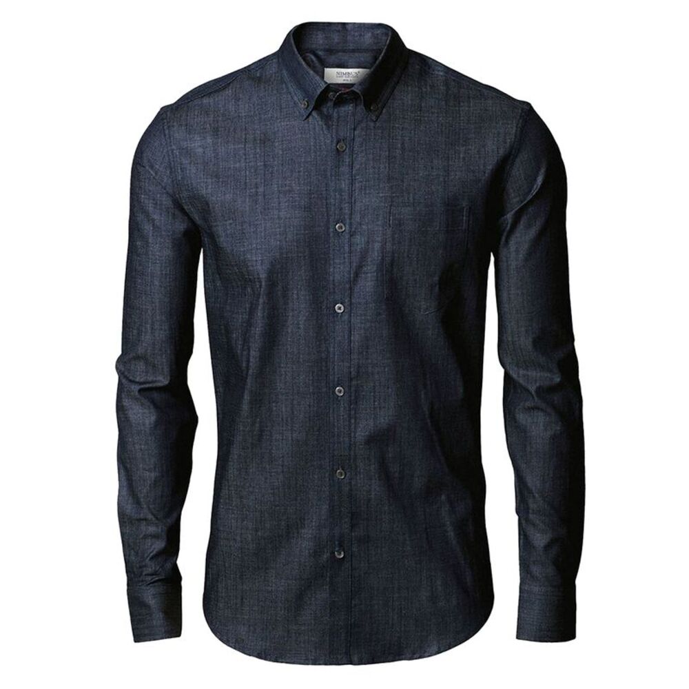 Nimbus Mens Torrance Casual Denim Shirt / Indigo Blue